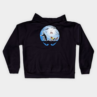 Rick on Halloween advantures Kids Hoodie